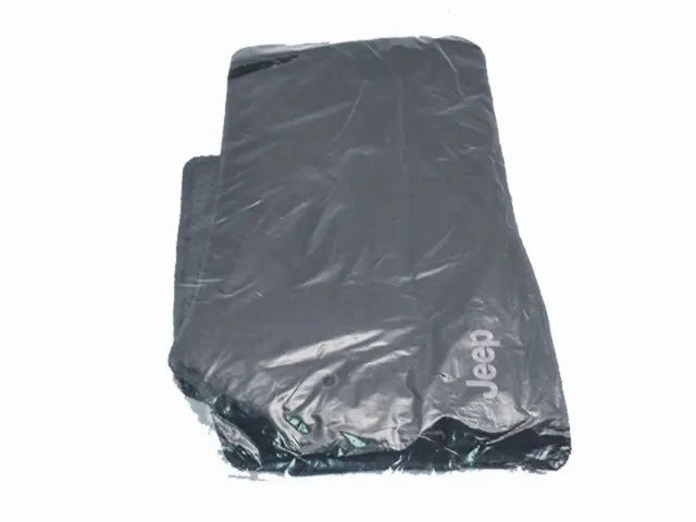 Front Carpet Floor Mats, Dark Slate Gray, Jeep Logo