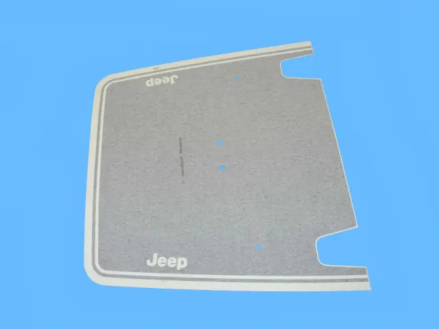 Jeep Logo Hood Graphic, Matte Black Vinyl Decal