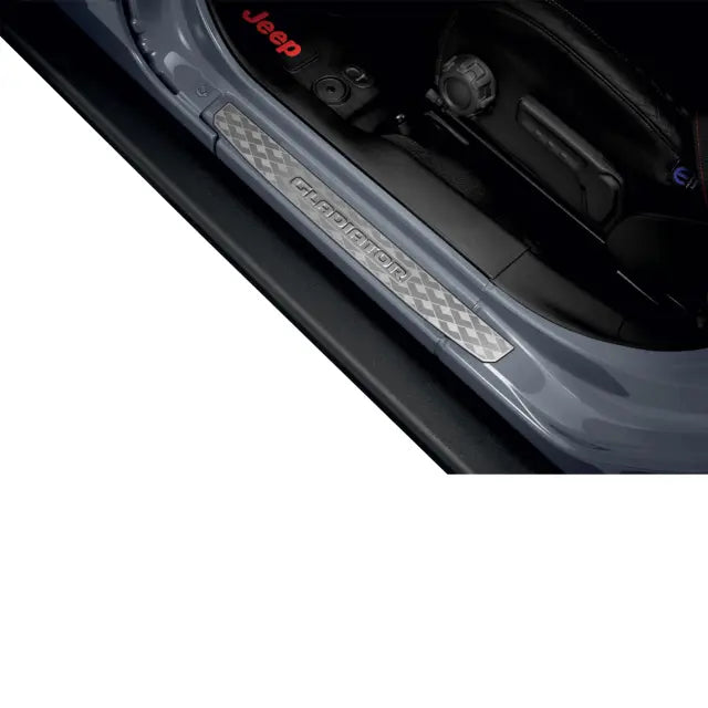 Stainless Door Sill Guards, Gladiator Logo, Set of 4