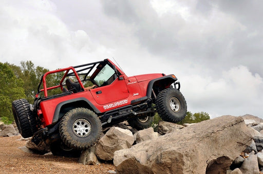 Rough Country 4 Inch Lift Kit, Long Arm, M1, Jeep Wrangler TJ 4WD (1997-2006), view 2