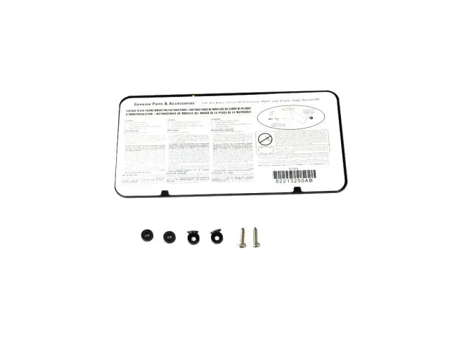 License Plate Frame, Black Stainless Steel, Slimline