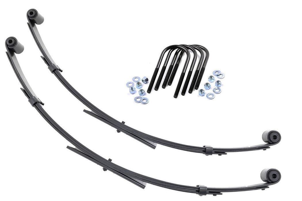 Rough Country Front Leaf Springs, 2.5" Lift, Pair, Jeep Wrangler YJ 4WD (1987-1995)