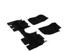 All-Weather Floor Mats, 2 Front and 1 Second Row, Black