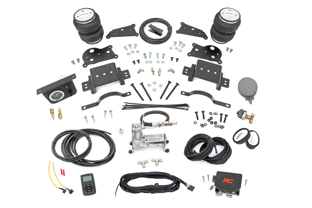 Rough Country Air Spring Kit w/compressor - Wireless Controller - 4 Inch Lift Kit | Ram 2500 (14-25)