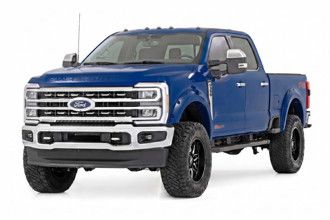 Rough Country Pocket Fender Flares - E9 Argon Blue | Ford F-250/F-350 Super Duty (23-26)
