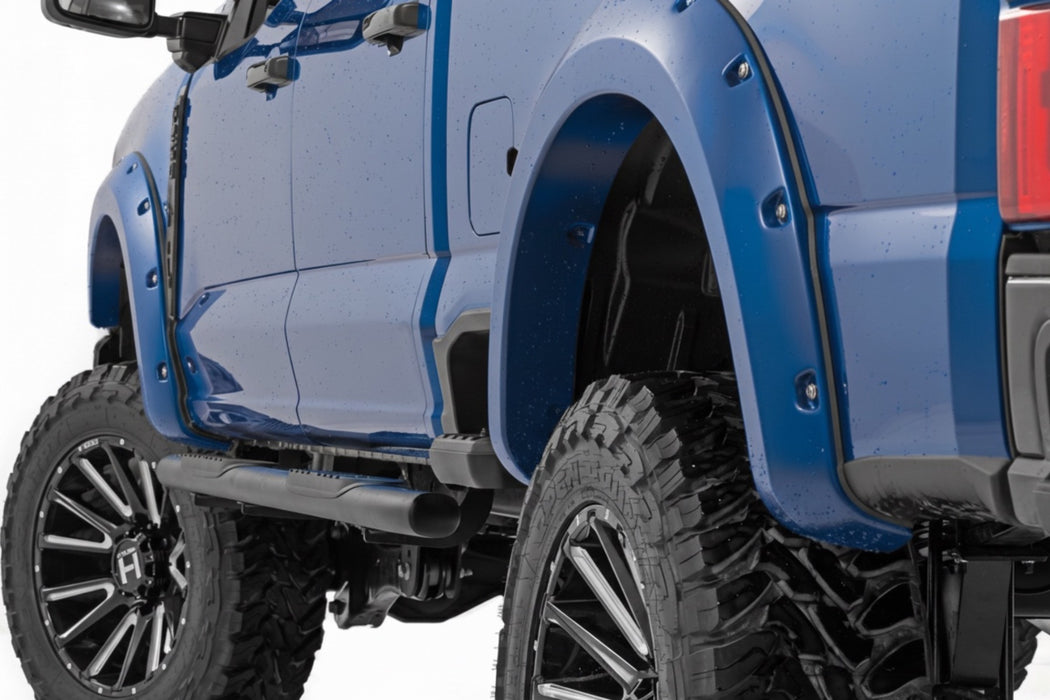 Rough Country Pocket Fender Flares - E9 Argon Blue | Ford F-250/F-350 Super Duty (23-26)