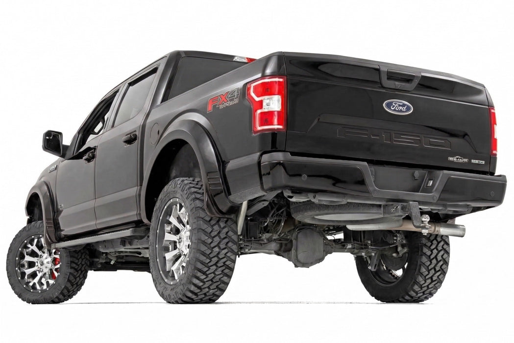 Rough Country Fender Flares, SF1, G1 Absolute Black, Ford F-150 2WD/4WD (2018-2020), view 4