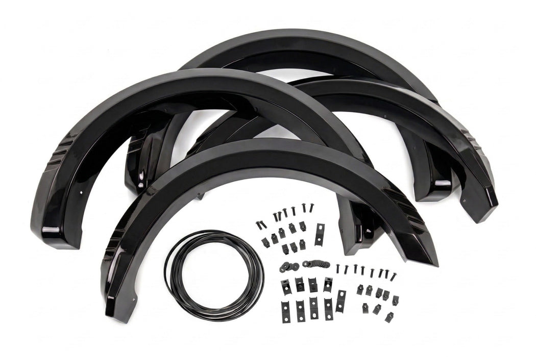 Rough Country Fender Flares, SF1, G1 Absolute Black, Ford F-150 2WD/4WD (2018-2020), view 6