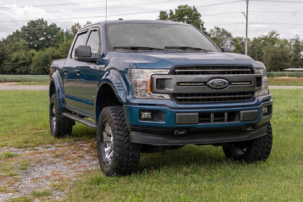 Rough Country Fender Flares, SF1, N1 Blue Jeans, Ford F-150 2WD/4WD (2015-2017), view 6