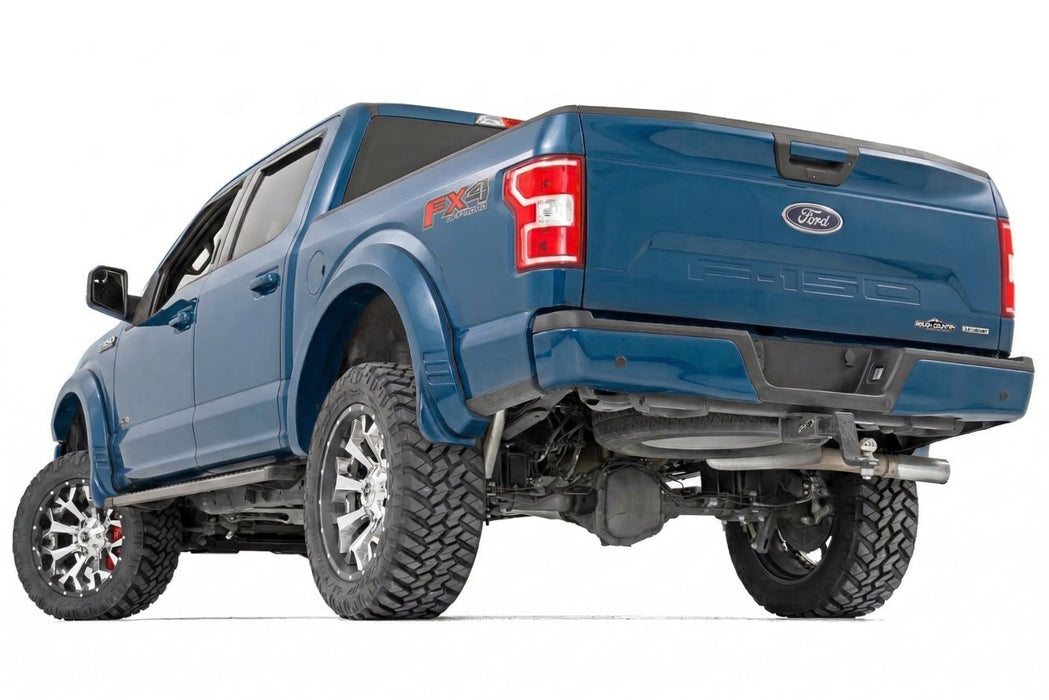 Rough Country Fender Flares, SF1, N1 Blue Jeans, Ford F-150 2WD/4WD (2018-2020), view 4