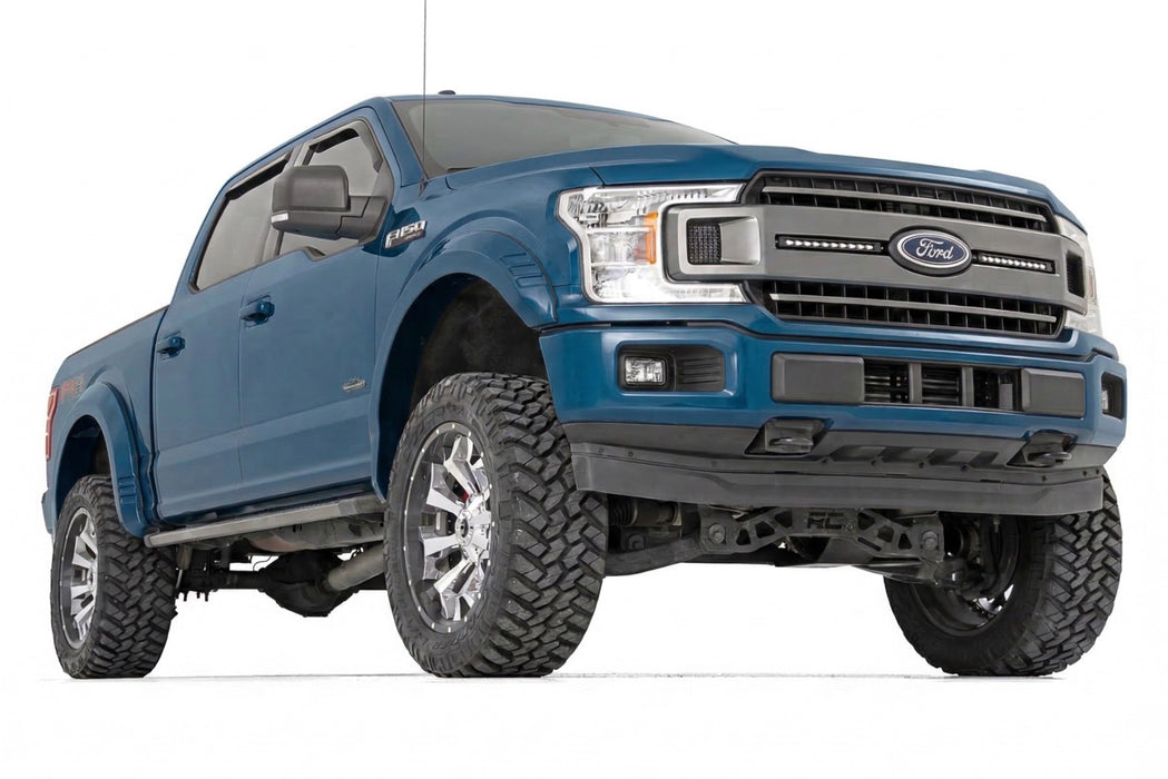 Rough Country Fender Flares, SF1, N1 Blue Jeans, Ford F-150 2WD/4WD (2018-2020), view 3