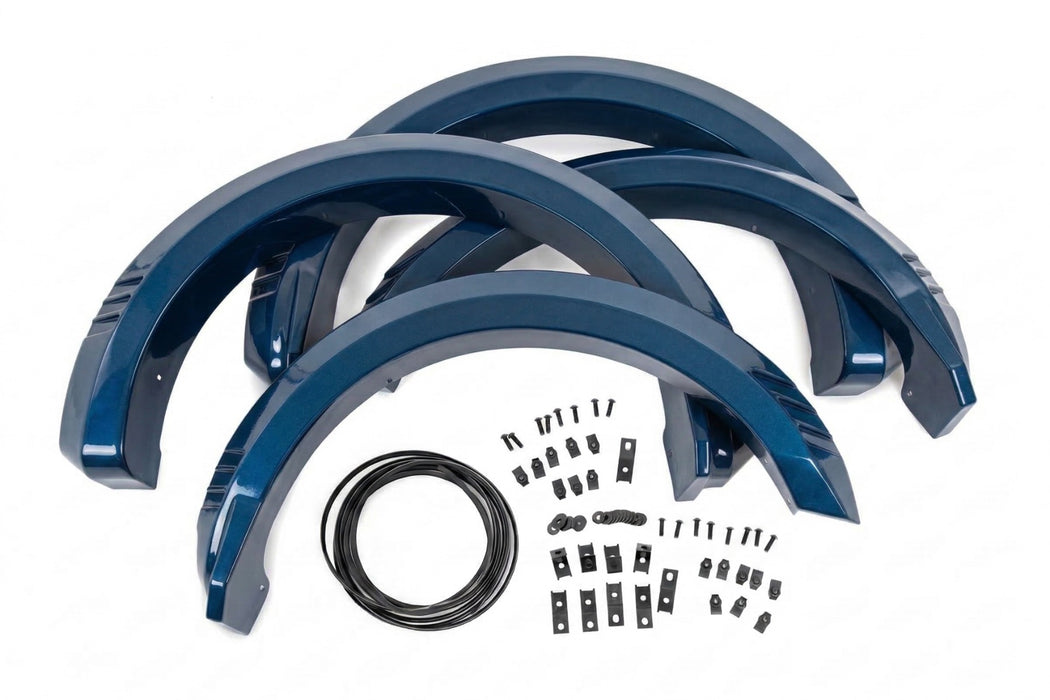 Rough Country Fender Flares, SF1, N1 Blue Jeans, Ford F-150 2WD/4WD (2015-2017), view 5