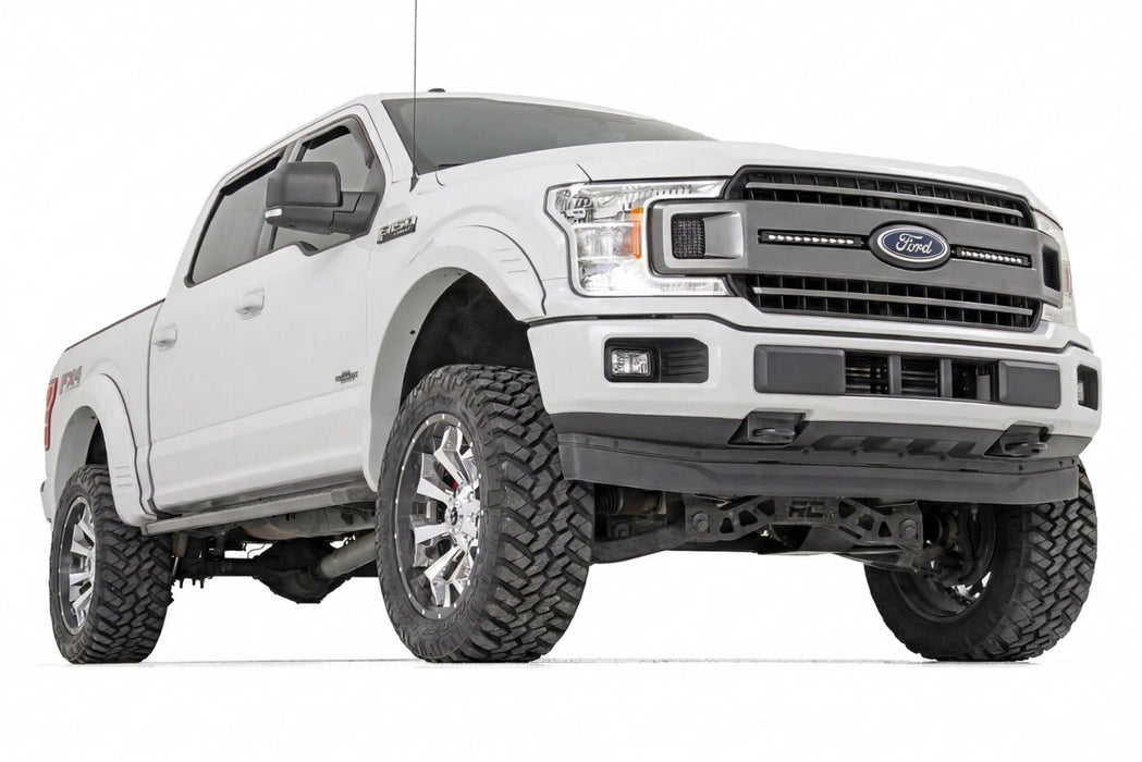 Rough Country Fender Flares, SF1, Z1 Oxford White, Ford F-150 2WD/4WD (2018-2020), view 3