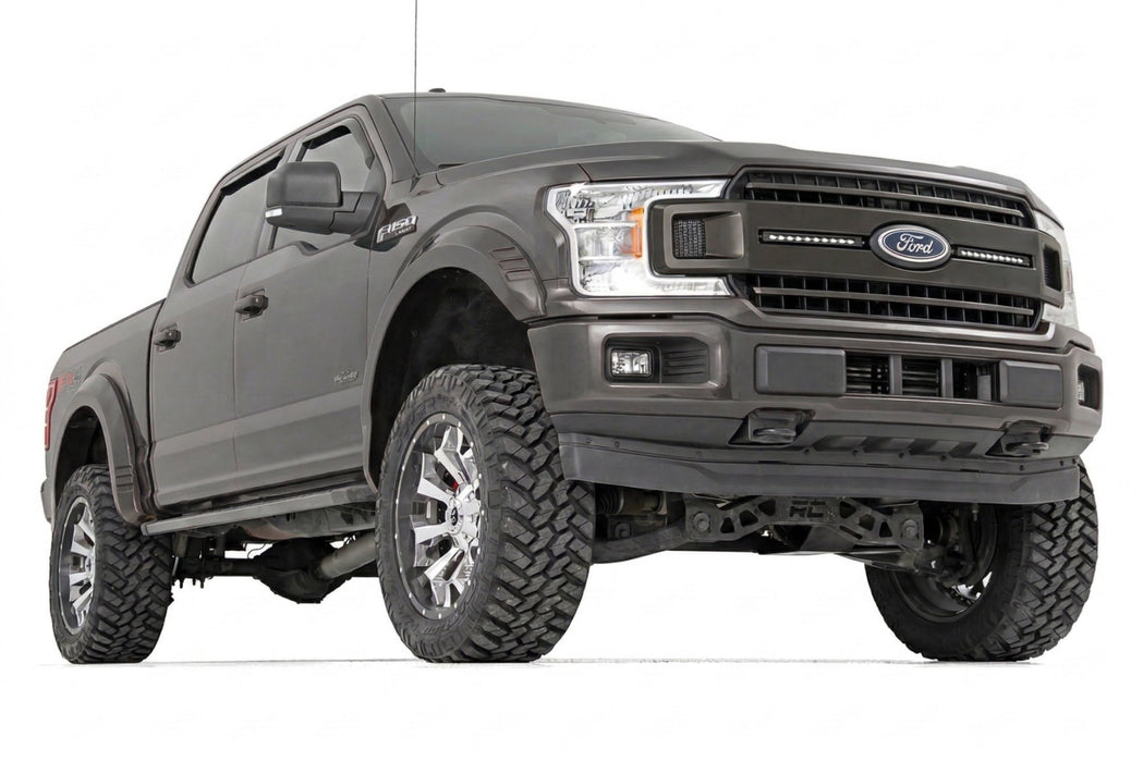 Rough Country Fender Flares, SF1, TB Real Steel, Ford F-150 2WD/4WD (2015-2017), view 3