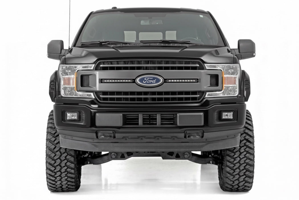 Rough Country Fender Flares, SF1, UH Tuxedo Black Metallic, Ford F-150 2WD/4WD (2018-2020), view 5