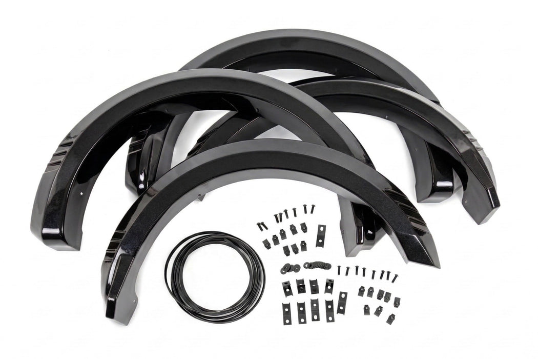 Rough Country Fender Flares, SF1, UH Tuxedo Black Metallic, Ford F-150 2WD/4WD (2018-2020), view 6