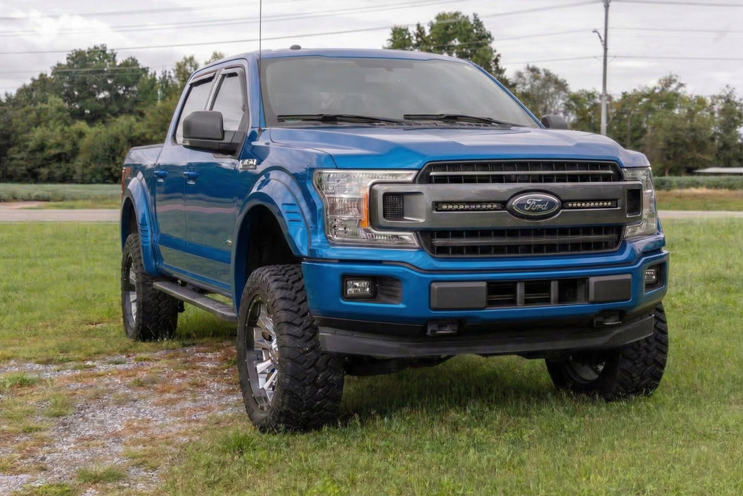 Rough Country Fender Flares, SF1, E7 Velocity Blue, Ford F-150 2WD/4WD (2018-2020), view 6