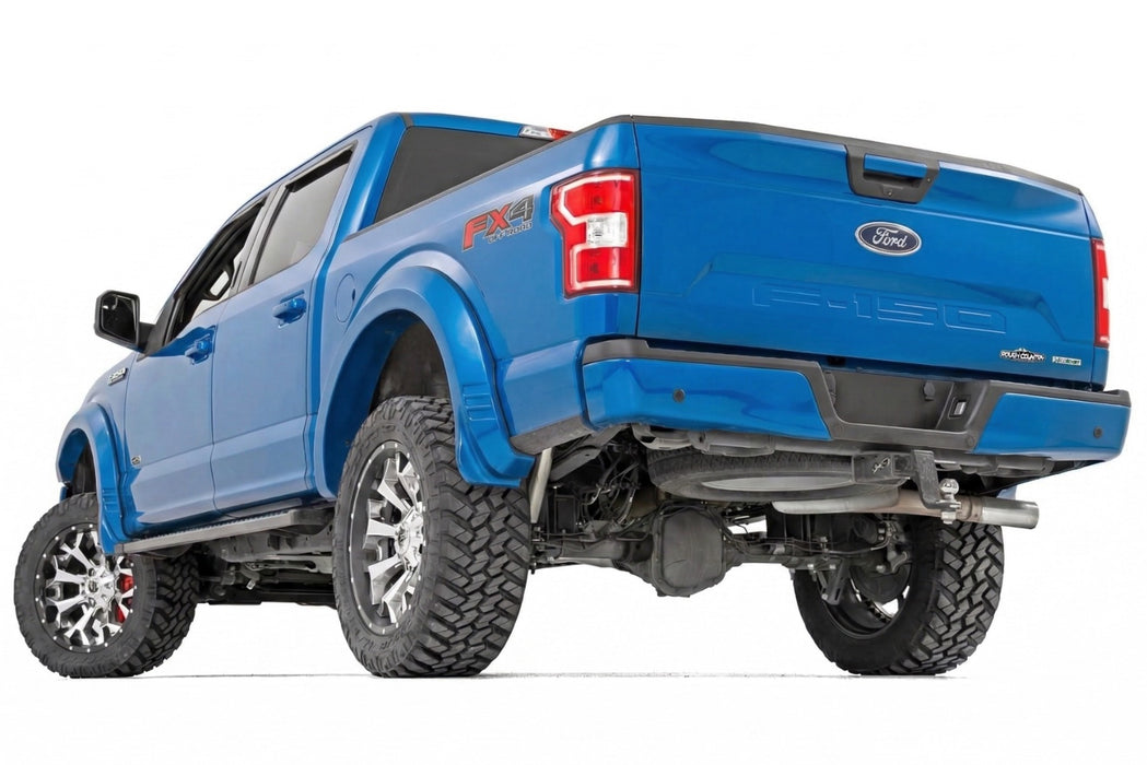 Rough Country Fender Flares, SF1, E7 Velocity Blue, Ford F-150 2WD/4WD (2018-2020), view 4
