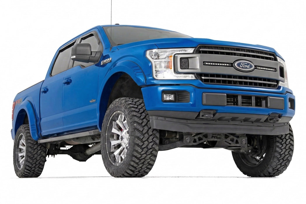 Rough Country Fender Flares, SF1, E7 Velocity Blue, Ford F-150 2WD/4WD (2018-2020), view 3
