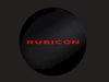 Spare Tire Cover, Red Rubicon 10th Anniversary Logo
