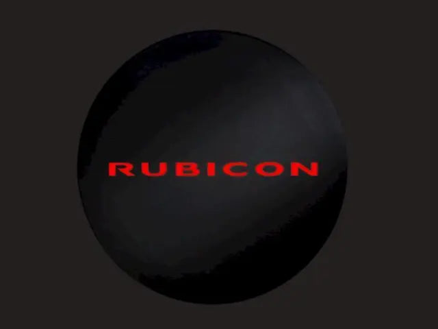 Spare Tire Cover, Red Rubicon 10th Anniversary Logo