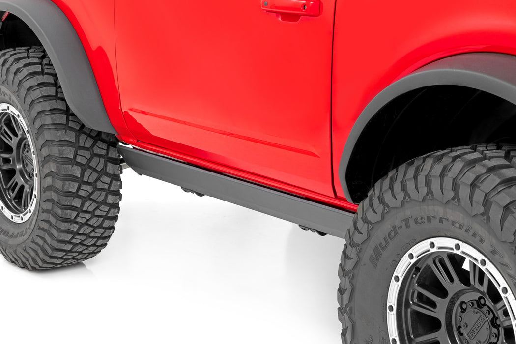 Rough Country Power Running Boards - Dual Electric Motor - 2 Door | Ford Bronco (2 Door) (21-25)