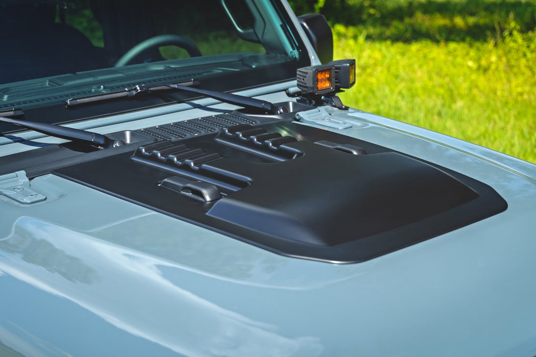 Rough Country Hood Scoop, PYV Hella Yella, Jeep Gladiator JT/Wrangler JL 4WD (2018-2025), view 2