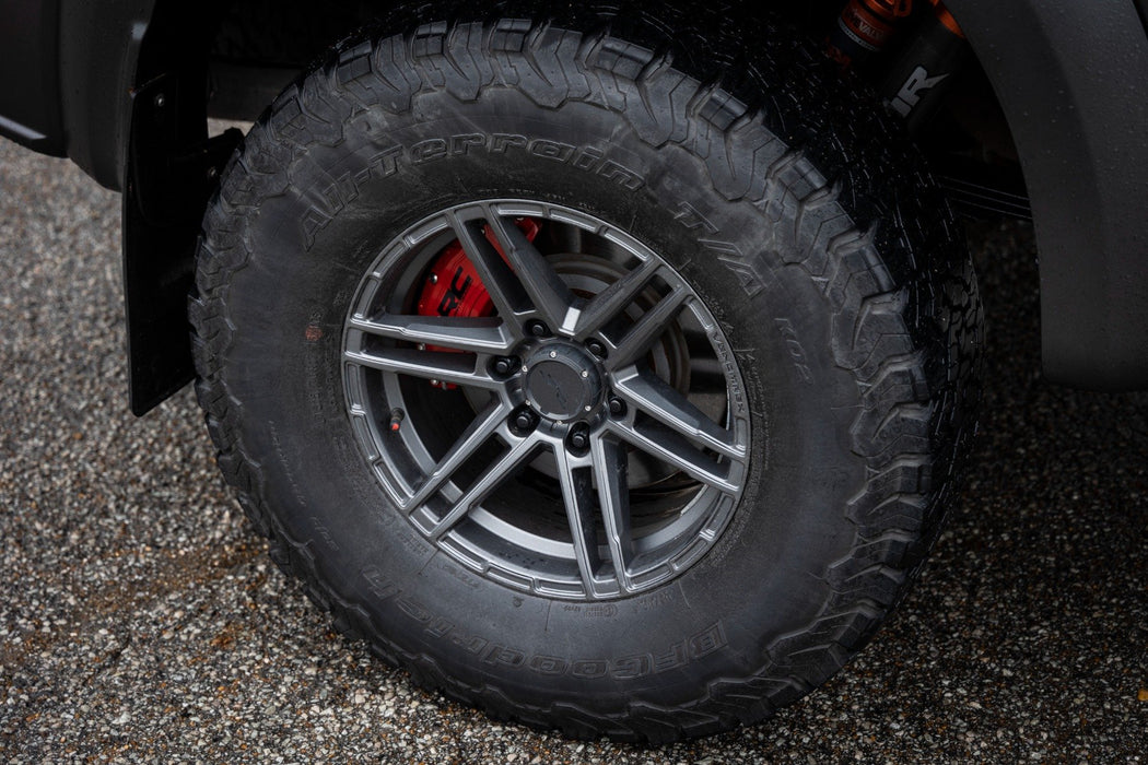 Rough Country Caliper Covers, Rear, Red, Mech Brake, Ford Expedition/F-150/Raptor, view 4
