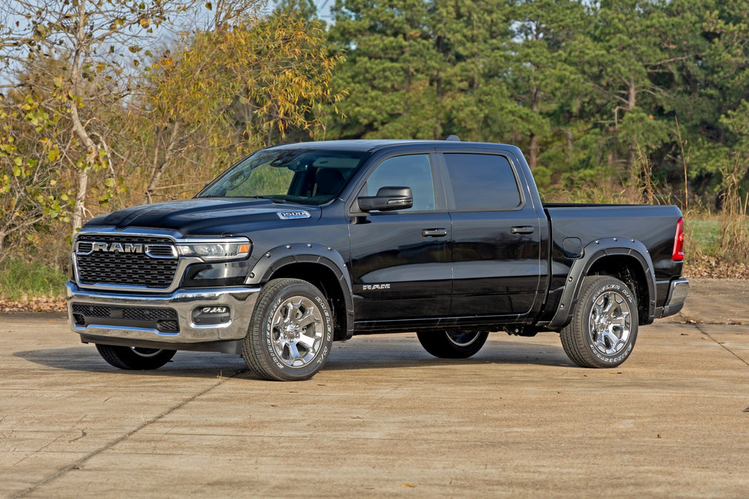 Rough Country Fender Flares - Defender - PSC Billet Silver | Ram 1500 2WD/4WD (2025)