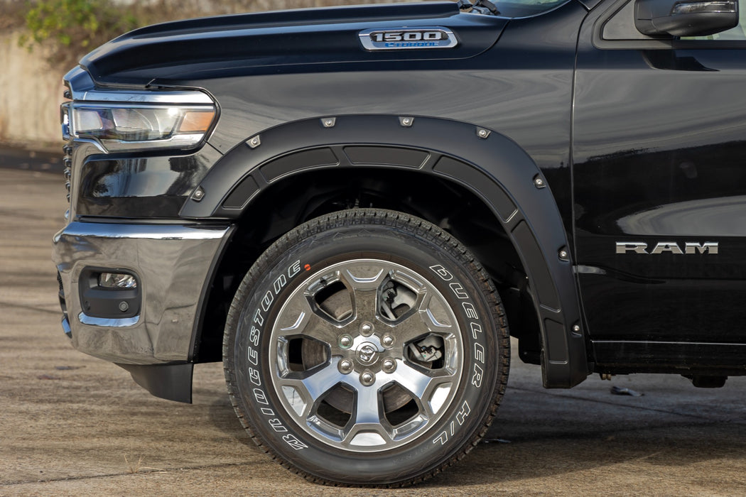 Rough Country Fender Flares, Defender, Gloss Black, Ram 1500 2WD/4WD (2025), view 6
