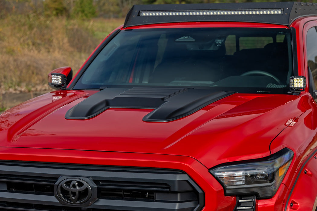 Rough Country Hood Scoop, 040 White, Toyota 4Runner (2025)/Tacoma (2024-2025), view 6