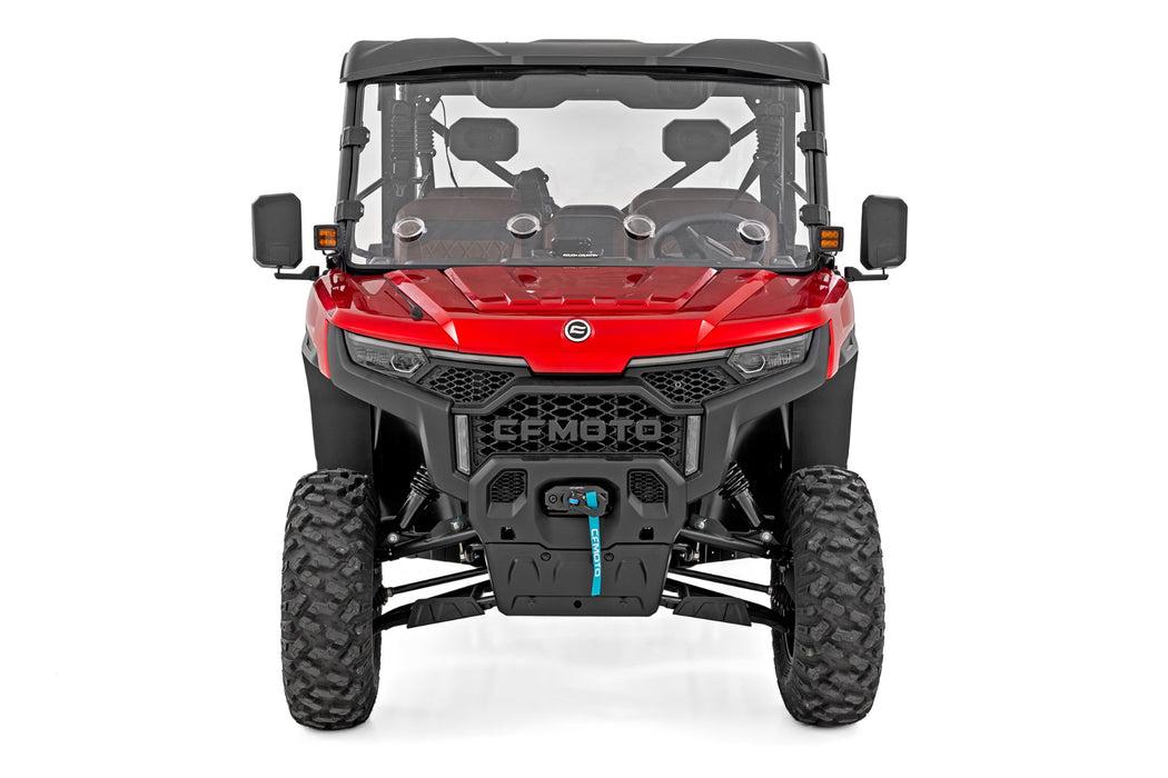 Rough Country Vented Full Windshield - Scratch Resistant - CFMOTO UFORCE 1000 U10 PRO
