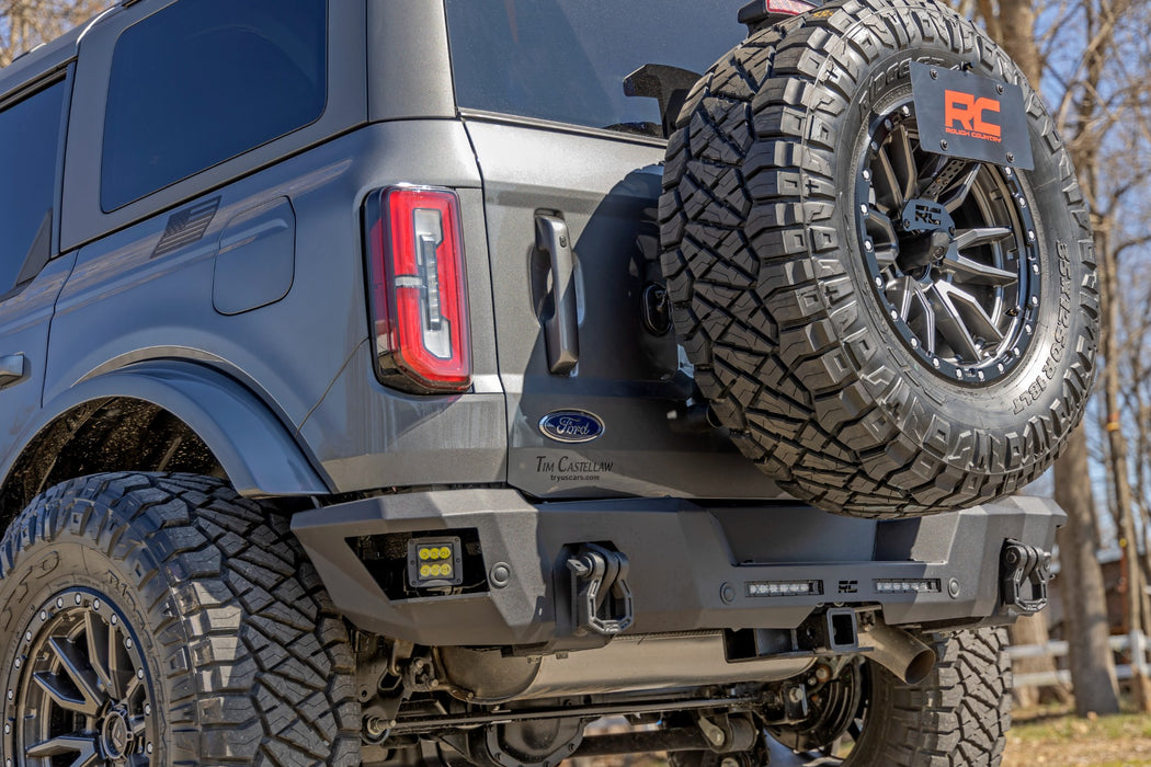 Rough Country Rear Bumper, Black Series LED, Flood, Ford Bronco 4WD (2021-2025), view 6