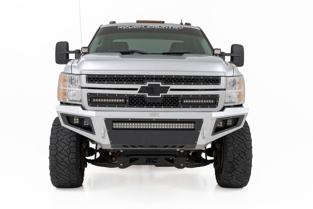 Rough Country LED Light Kit - Ditch Mount - 2" Black Pair - Flood | Chevy 1500 &amp; Chevy/GMC 2500HD/3500HD (07-14)