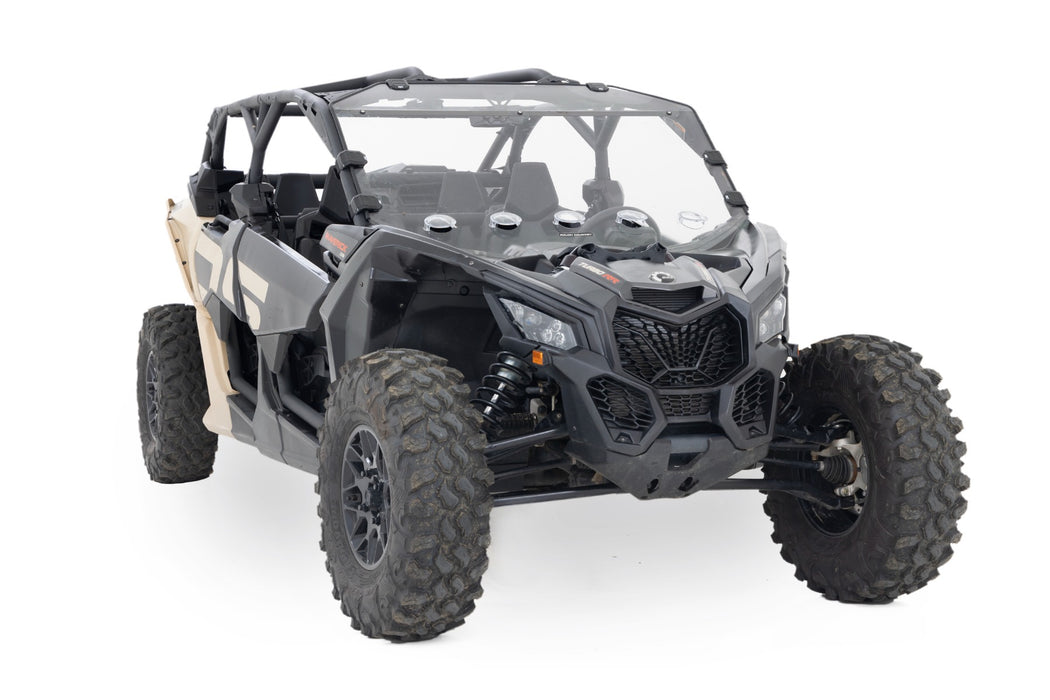 Rough Country Vented Full Windshield - Scratch Resistant | Can-Am Maverick X3