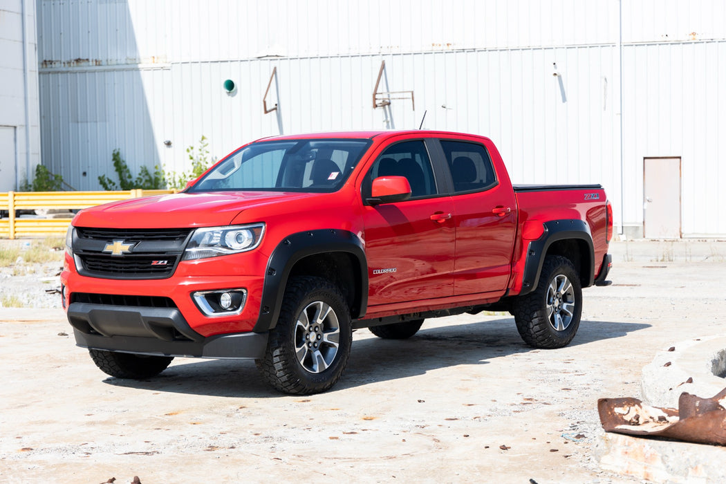Rough Country Pocket Fender Flares, GAN Silver Ice, Chevy Colorado 2WD/4WD (2015-2022), view 5