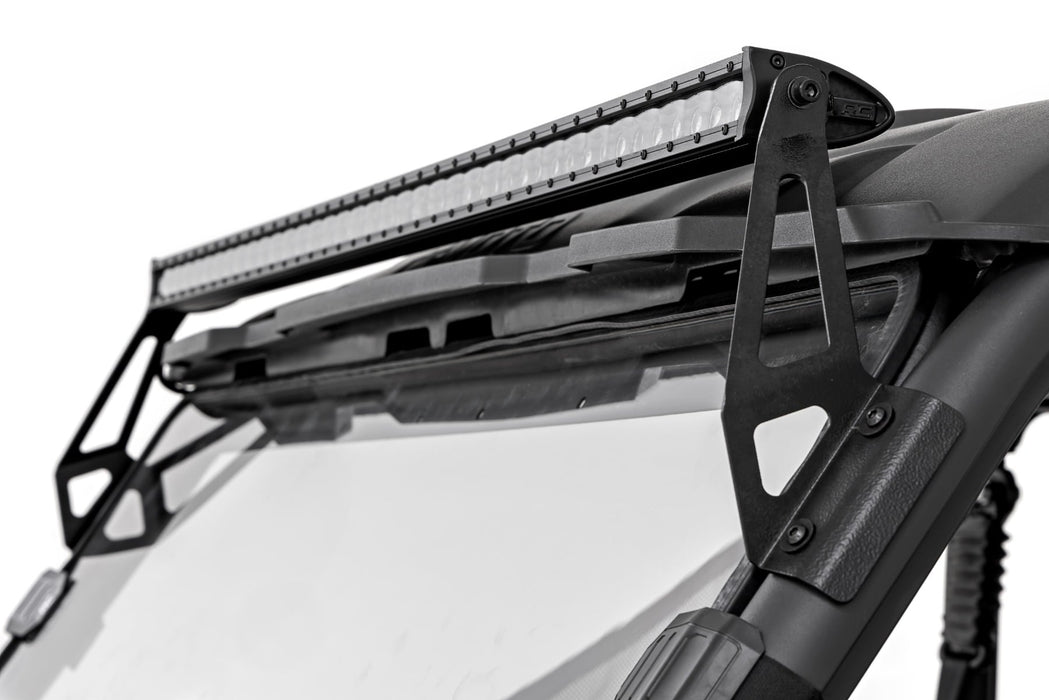 Rough Country LED Light Kit - Front Mount - 50" Black Single Row - CFMOTO UFORCE 1000
