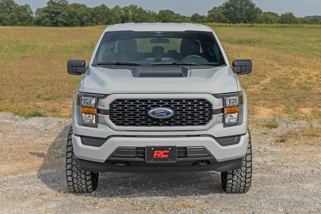 Rough Country Hood Scoop, D1 Stone Gray, Ford F-150 2WD/4WD (2021-2025), view 6