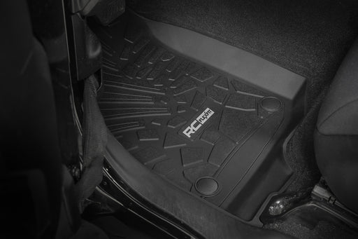 Rough Country Flex Fit Floor Mats, FR, 2 Door, Jeep Wrangler JL 4WD (2018-2025), view 2