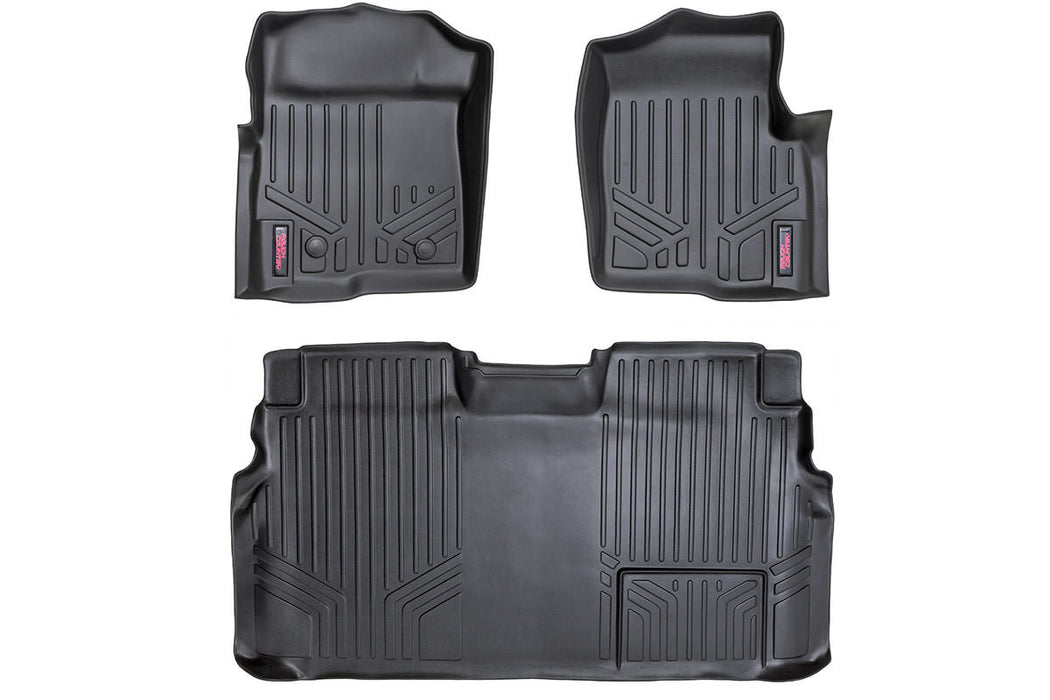 Rough Country Floor Mats - FR & RR - 2 Ret Hook | Ford F-150 2WD/4WD (2011-2014) | P/N M-51112