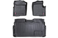 Rough Country Floor Mats, FR & RR, 2 Ret Hook, Ford F-150 2WD/4WD (2011-2014)