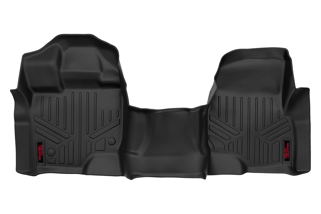 Rough Country Floor Mats, Front, Over Hump, Ford F-150 (2015-2024)/F-150 Lightning (2022-2024)/Raptor (2017-2020)