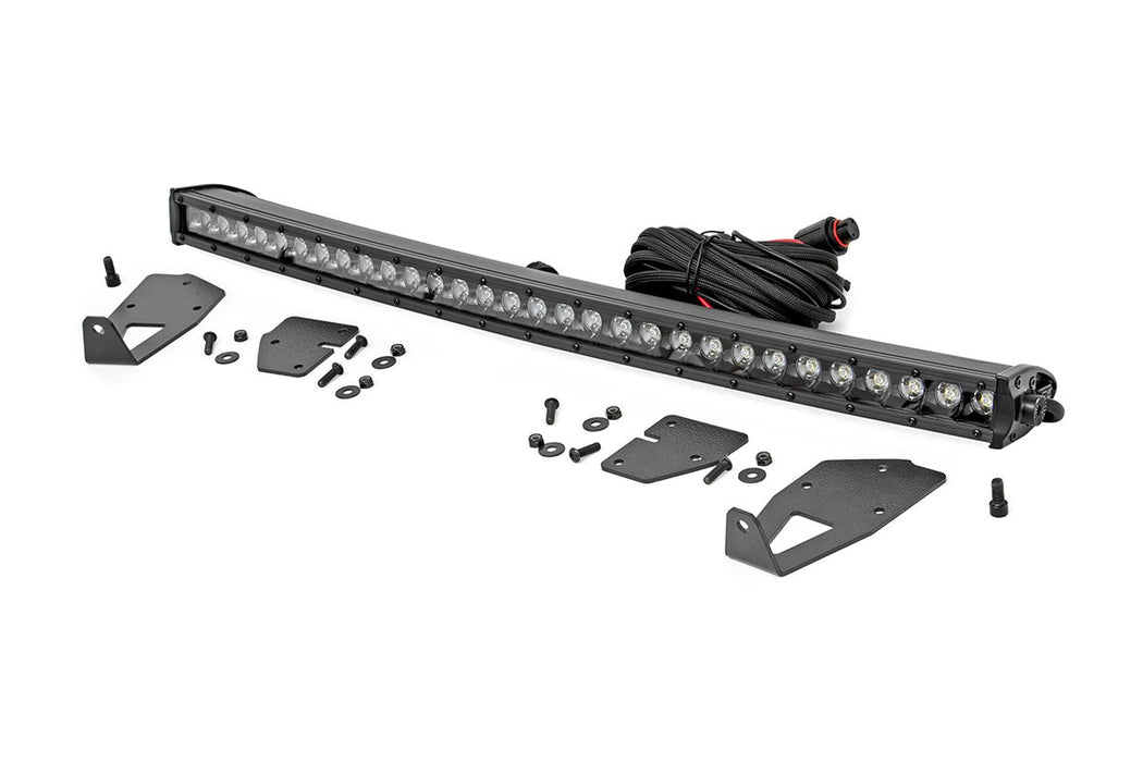 LED Light Kit - Grille Mount - 30 inch Black Single Row - Ford Raptor 4WD (17-20)