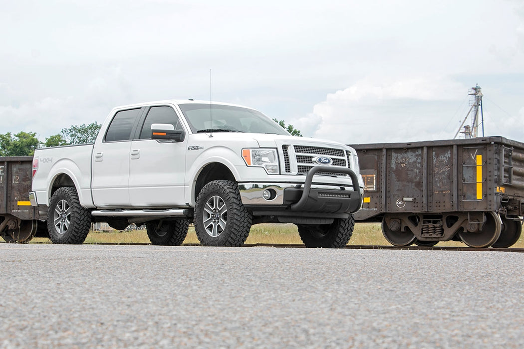 Rough Country 3 Inch Lift Kit, M1 Struts, Red, Ford F-150 4WD (2009-2013), view 3