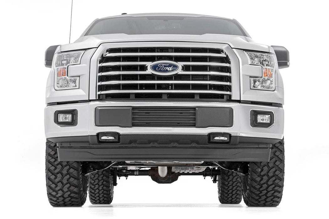 Rough Country 3 Inch Lift Kit, M1 Struts, Red, Ford F-150 4WD (2014-2020), view 3