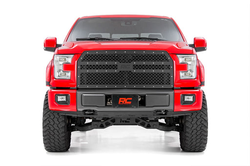 Rough Country Mesh Grille, Ford F-150 2WD/4WD (2015-2017), view 2