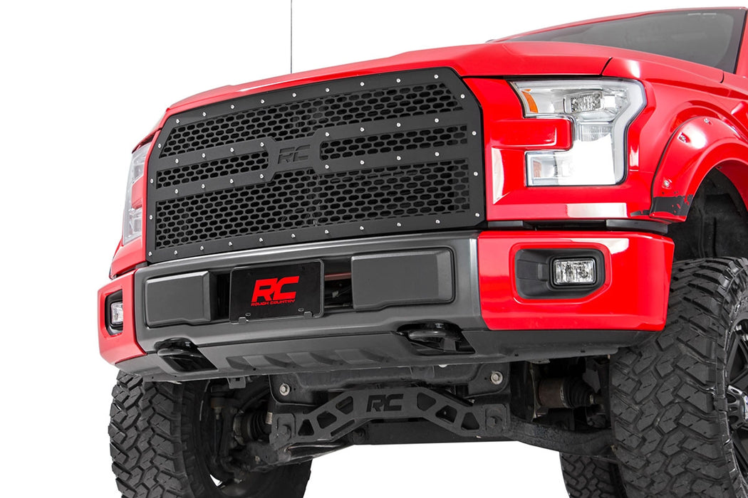 Rough Country Mesh Grille, Ford F-150 2WD/4WD (2015-2017)