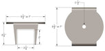 CENTERED COIL DIMENSIONS