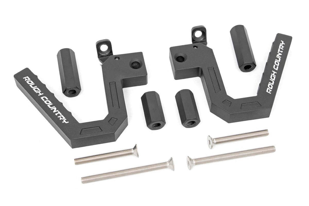 Rough Country Grab Handles - Alum - Front | Jeep Wrangler JK/Wrangler Unlimited (2007-2018)