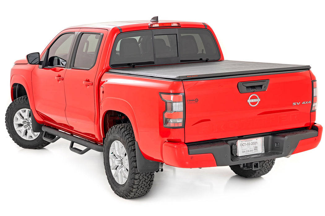 Rough Country Soft Tri-Fold Bed Cover - 5' Bed | Nissan Frontier 2WD/4WD (2022-2025) | P/N 41805522A